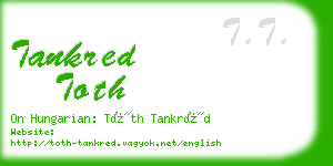 tankred toth business card